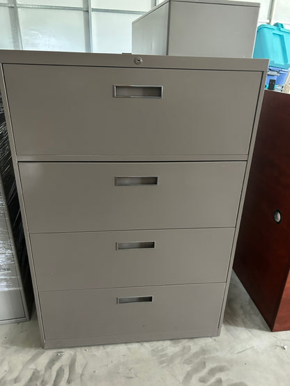 AllSteel 4 drawer file cabinet 36x18x53