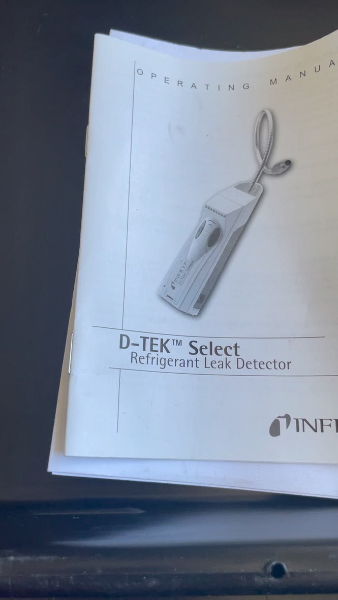 Inficon D-TEK Select Refrigerant leak detector