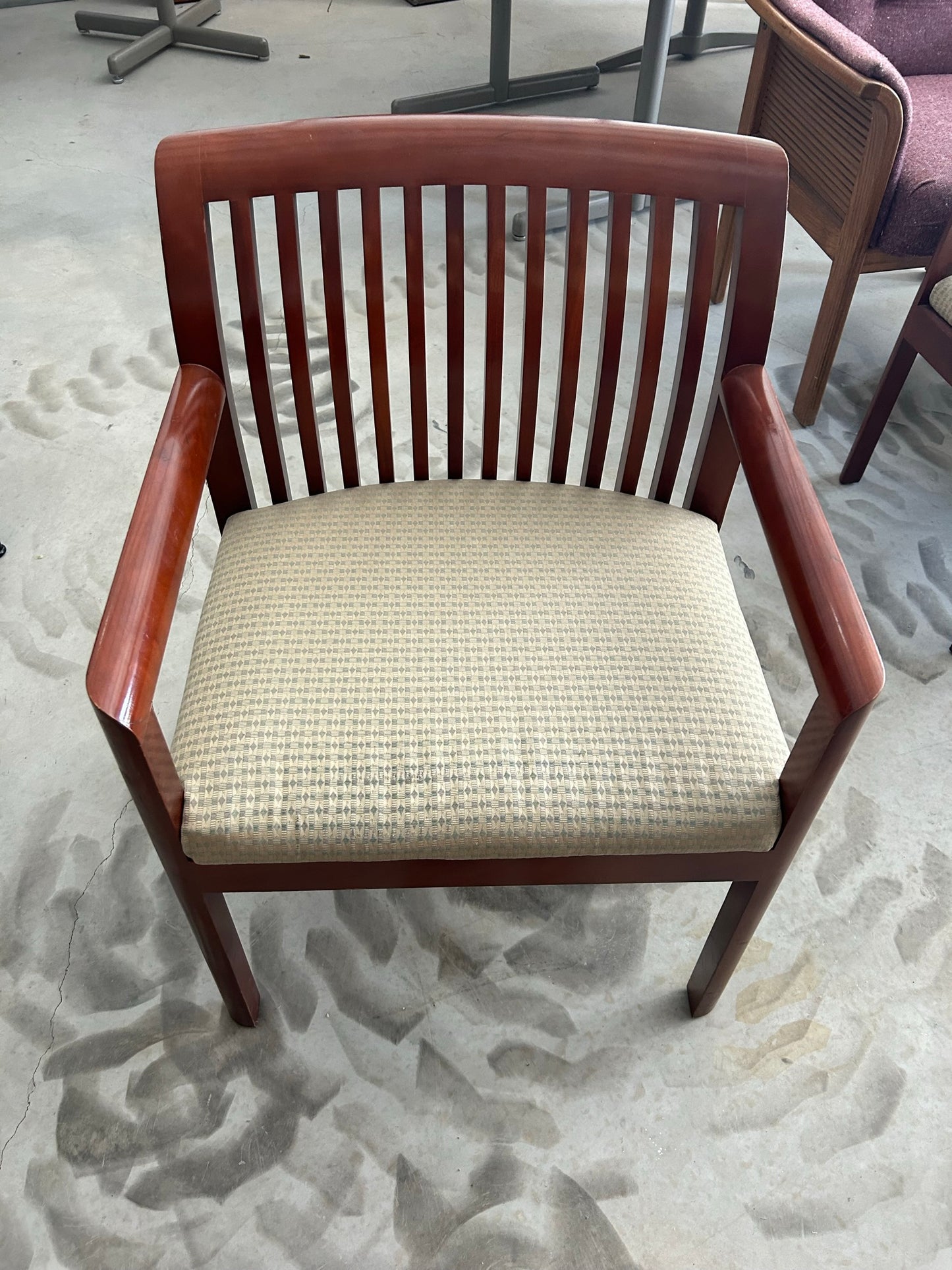 Kimball wood and Upholstery chair