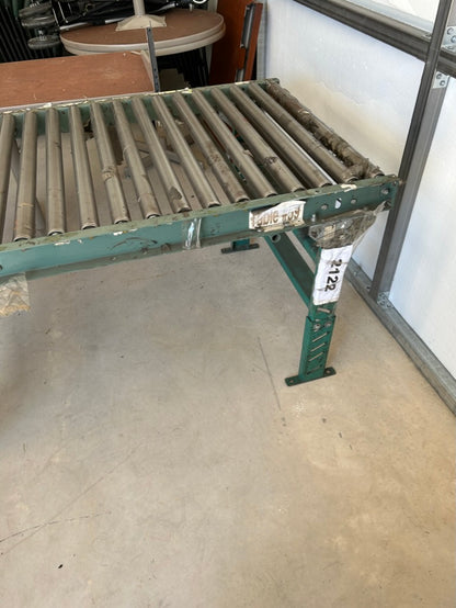 U-line Heavy Duty Gravity Roller Conveyor with Heavy Duty H stand.  Adjustable Legs 36"x60"