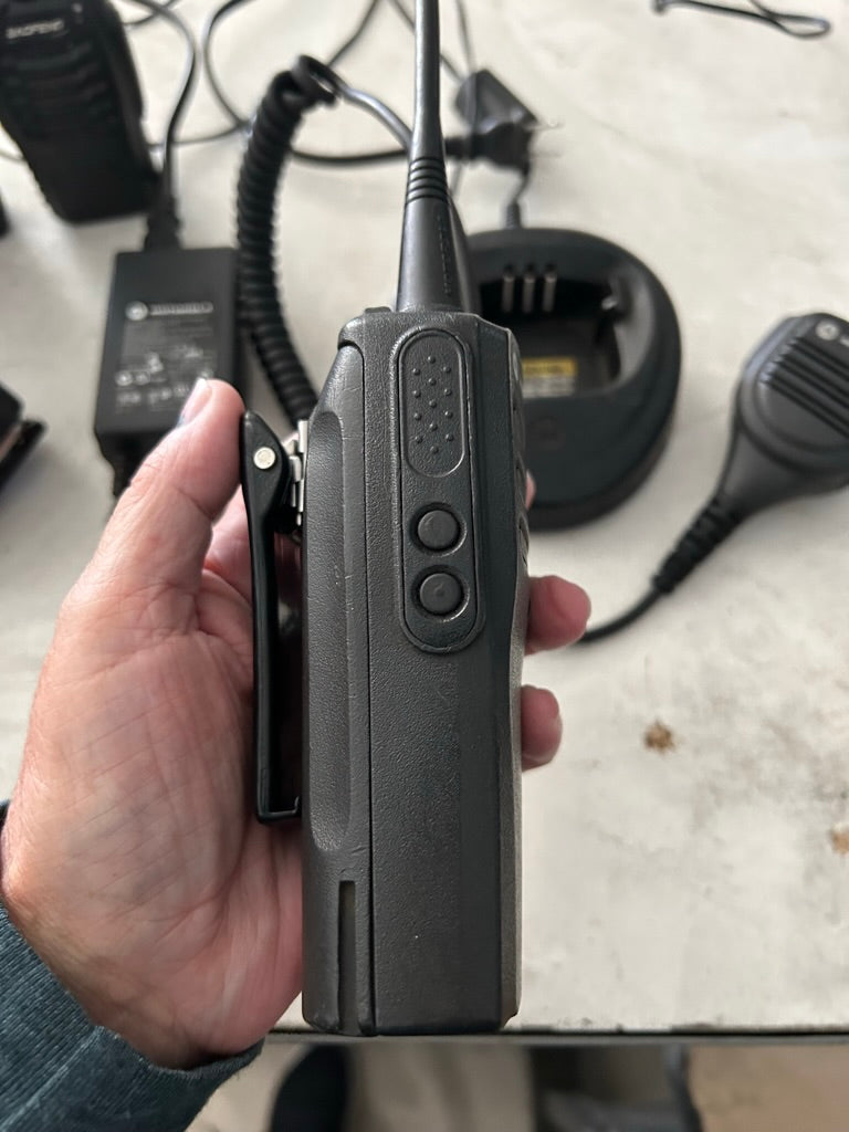 2-motorola CP200D radios with charger