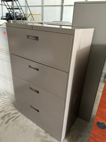 AllSteel 4 drawer file cabinet 36x18x53