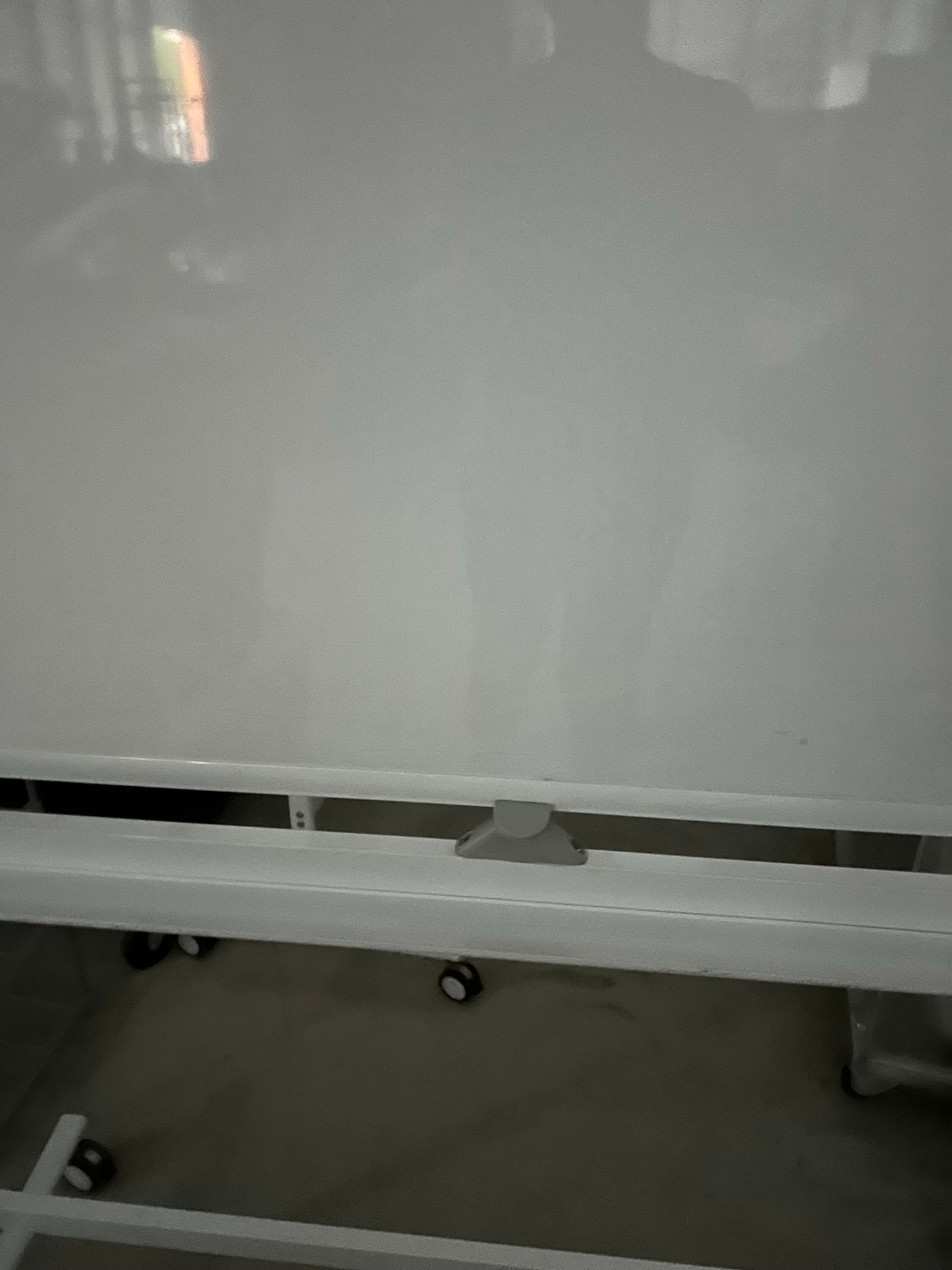 Superior essentials Mobile Dry Erase Whiteboard 47"x36". 6ft on stand.  double sided with easy flip feature