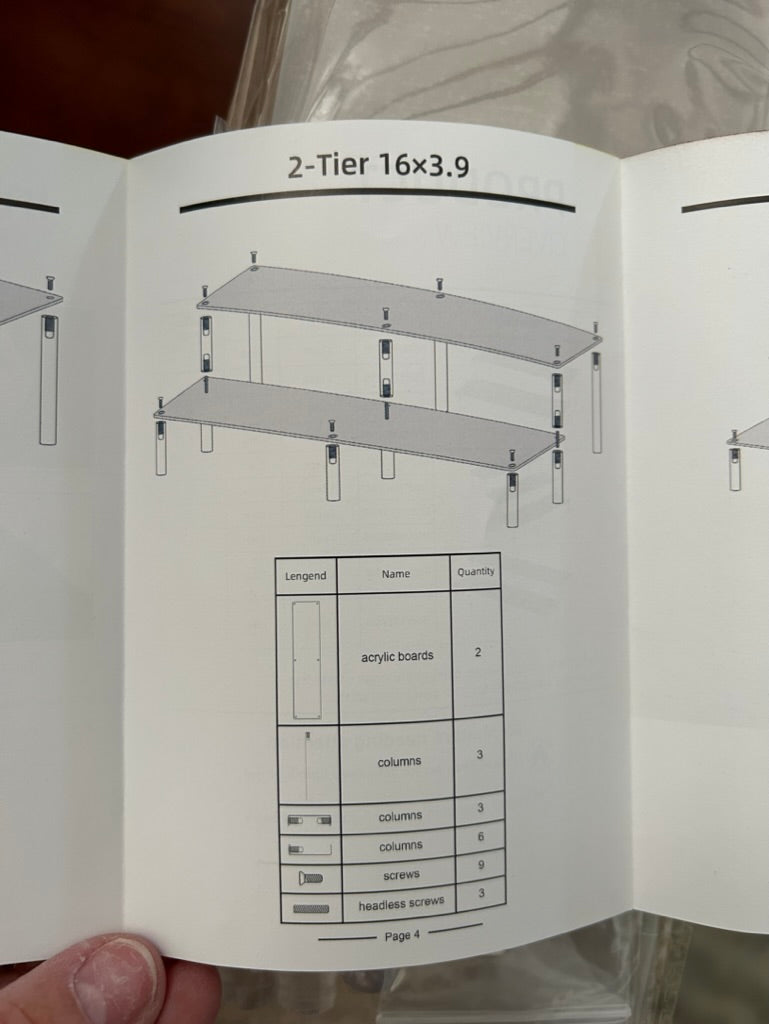 New Clear Acrylic 2 tier cupcake display stands 16"X3.9