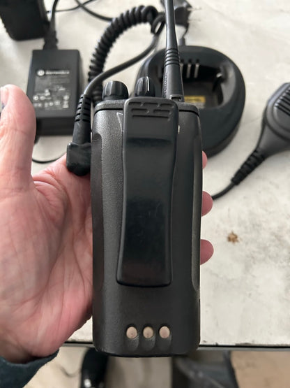 2-motorola CP200D radios with charger