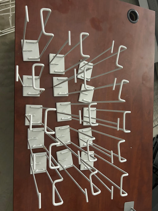 15- metal wire merchandiser scan hooks 12"x3"