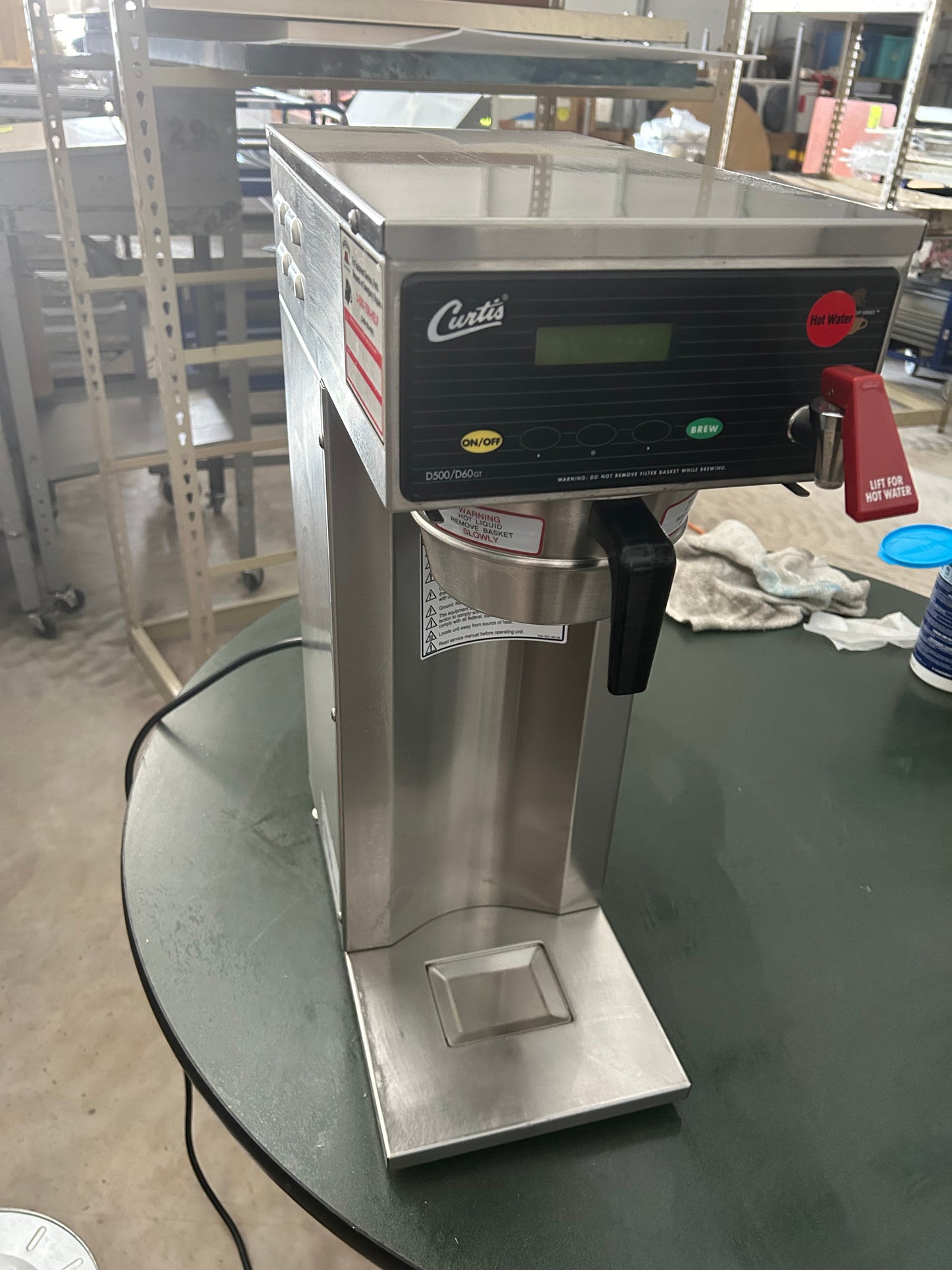 Curtis SCD500GT61A000 commercial coffee Brewer with digital controls