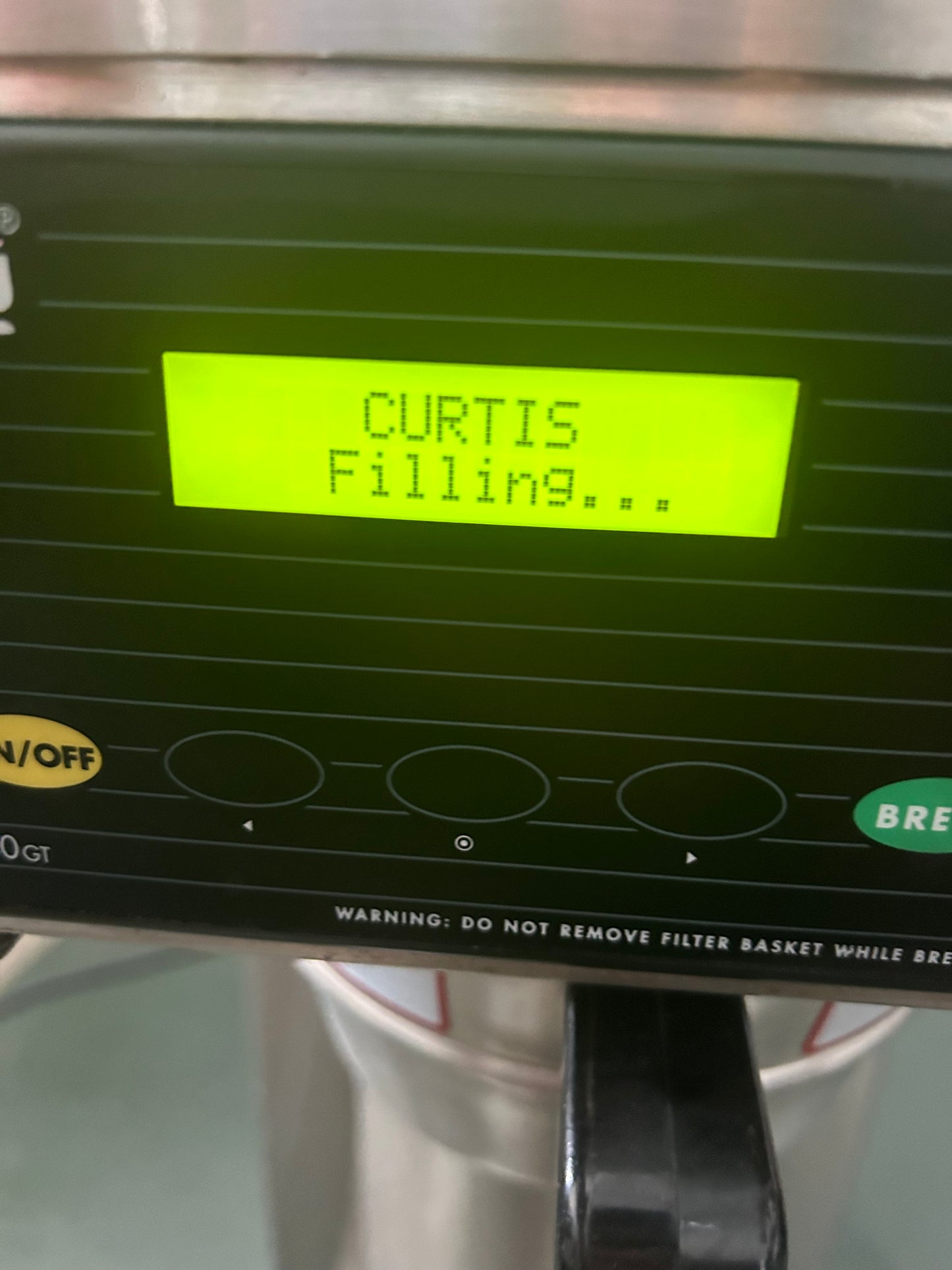 Curtis SCD500GT61A000 commercial coffee Brewer with digital controls