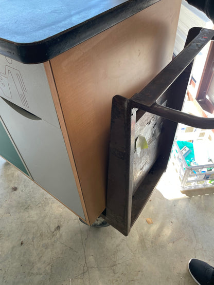 3-Bin Storage, Recycling and Trash Cabinet